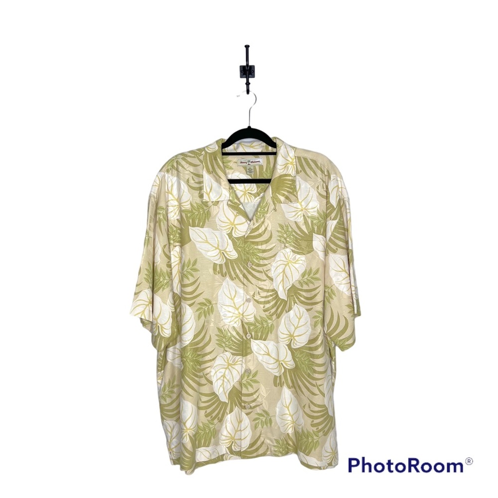 Tommy Bahama Silk Tropical Short Sleeve Button Down Size XXL